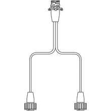 Y-cable, 7-pin AMP, 2 x socket, 1 x pin