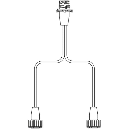 Y-cable, 7-pin AMP, 2 x socket, 1 x pin