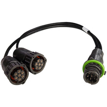 Y-cable, 7-pin AMP, 2 x socket, 1 x pin