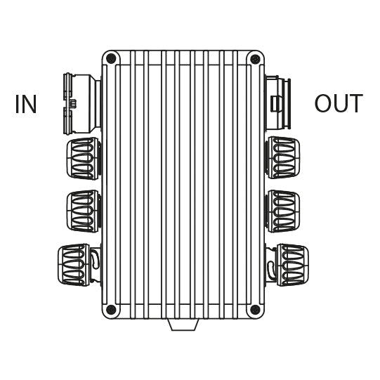 Voltage converter, 24 V to 12 V, LP20/LP30, open end, OEM