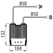 LED control unit (LCG 1.2), 12 V, 7-pin AMP, 0.7 m each, OEM