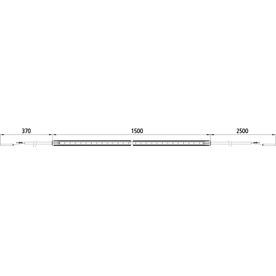 FlexLED, 24 V, 750 lm, 1500 mm, cable 2500+370mm