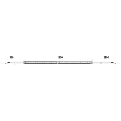 FlexLED, 24 V, 750 lm, 1500 mm, cable 2500+370mm