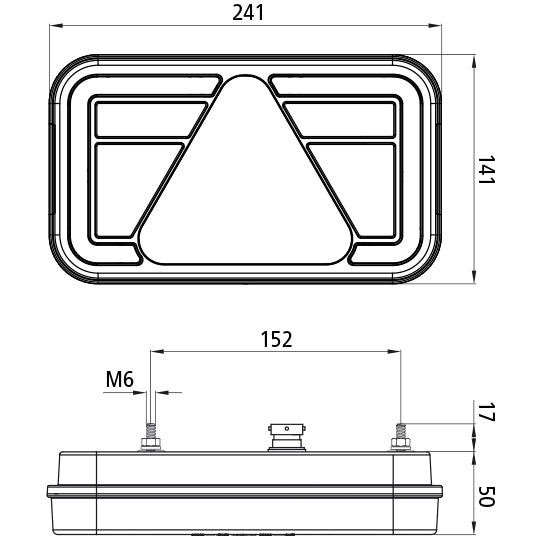 MultiLED IV, 12/24 V, right, 5-pin bayonet, RFS