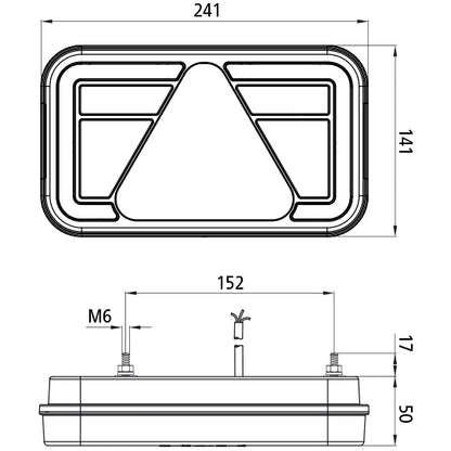 MultiLED IV, 12/24 V, right, 0.5 m, NSL + RFS, open end