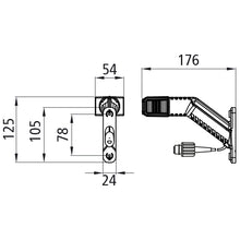 Superpoint IV LED, 12/24 V, left, 0.50 m, 2-pin ASS, OEM