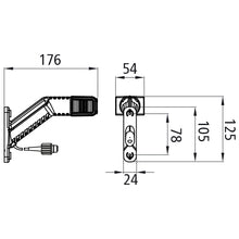 Superpoint IV LED, 12/24 V, right, 0.50 m, 2-pin ASS, OEM