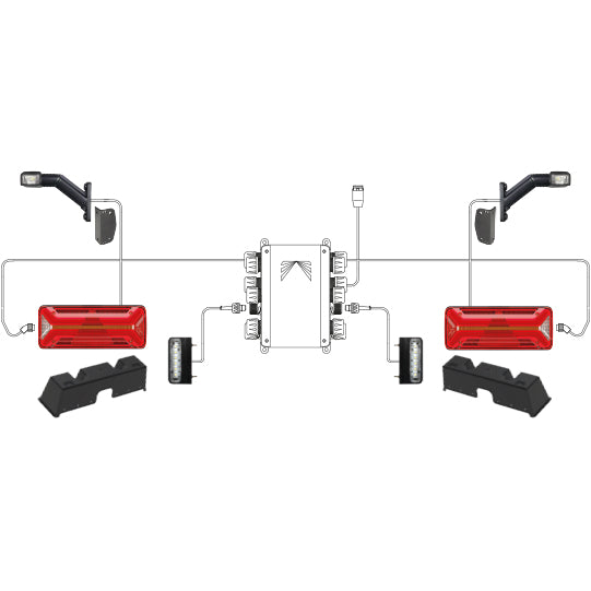 EcoLED II SMCG lighting system, 12/24 V, 17-pin ASS