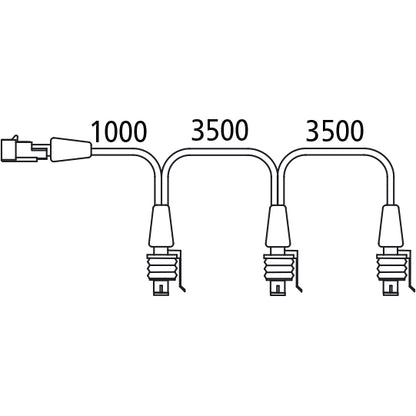 SML chain, 3x2-pin Superseal socket, 1x2-pin Superseal pin