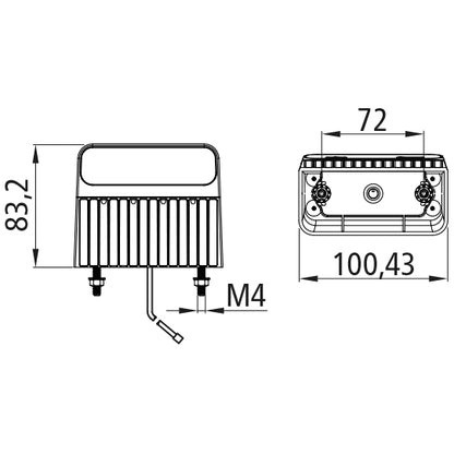 Regpoint II LED, 12/24 V, KZL, high, 1.5 m, DC, OEM