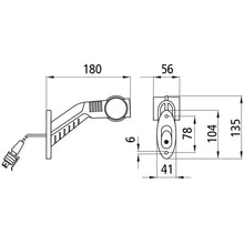 Superpoint III LED, 24 V, re,rt/ws/ge,0,50m,2-pin Superseal,OEM