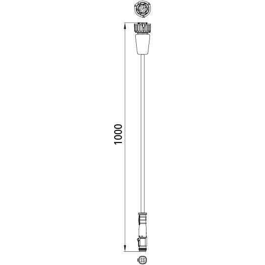 cable receiver/Haldex Gen4, 7-pin AMP, Haldex 4-pin, 6.5 m
