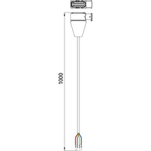 TPMS, cable receiver/Knorr Gen2, 18-pin HDSCS, DT4, 1.0 m