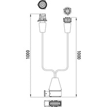 TPMS, 18-pin HDSCS, 2x7-pin AMP, 1.0 m