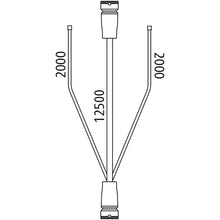 Main cable, 2x 17-pin ASS LP30 + 2x flat cable, 12.5m, OEM