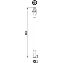 TPMS, cable receiver RX 18, 7-pin AMP pin, 4-pin HDSCS, 3 m
