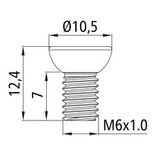 TPMS, fastening screw for valve sensor