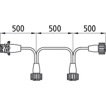 Connection cable for 3x Ecoround with 7-pin AMP connection
