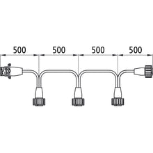 Connection cable for 4x Ecoround with 7-pin AMP connection