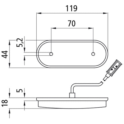 Unipoint MAXX LED, 24 V, SML, 2 m, P&amp;R, OEM