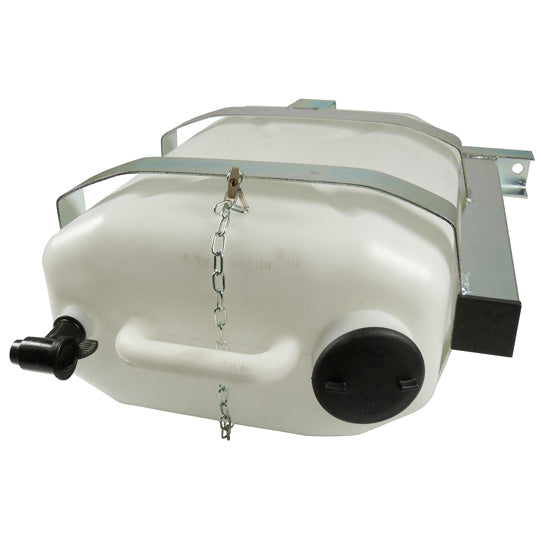 Plastic water tank, white, holder, 25 liters, 460 x 350 mm