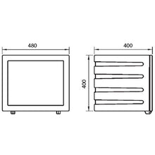 Plastic tool box, 480 x 400 x 400 mm (WXHXT)