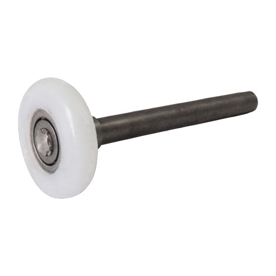 Castor 2, plastic coated, stainless steel shaft 118 mm