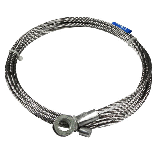 Rope, stainless steel, 7 x 19, 110", length 2.80 m