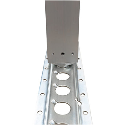 Square locking beam, adjustable, aluminum, 2410 - 2560 mm
