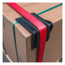 Edge protector corner, plastic, black, 200 x 155 x 145 mm