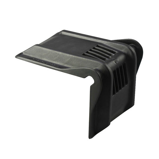 Edge protector corner, plastic, black, 200 x 155 x 145 mm