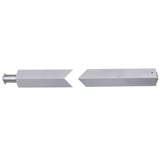 Square locking beam, 2410-2560 mm, airline rail end fittings