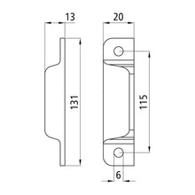 End cap f. anchor channels 3009