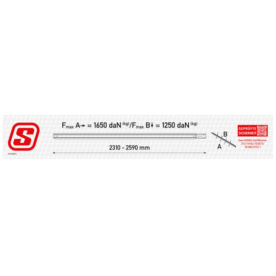 Loading beam f. combination anchor channels, aluminum