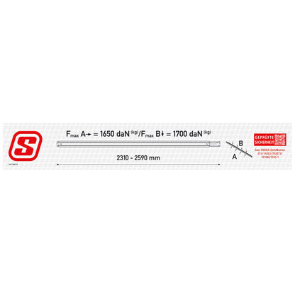 Loading beam f. combination anchor channels, aluminum