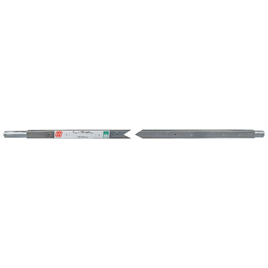 Square lock. beam, galvanised stl., 2300-2700 mm