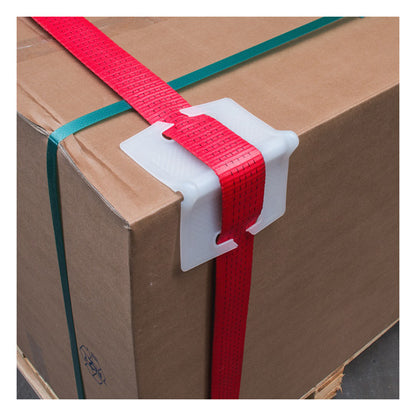 S-Line® edge protection corner, plastic, white, 105 x 105 x 135