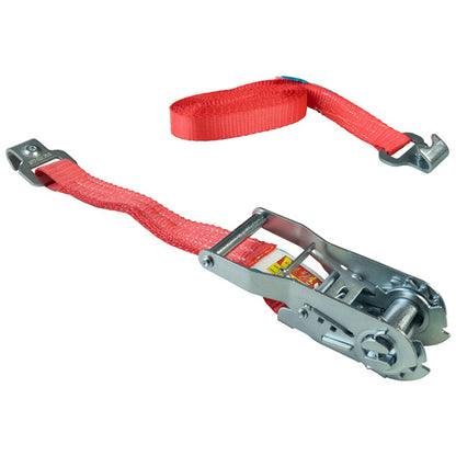 Lashing strap 1015, 6m, 25mm, LC500, STF 150daN, flat hooks