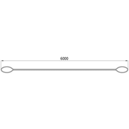 Towing sling, 6 m, permissible GG 24 t