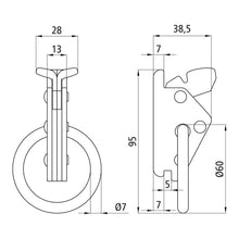 End fitting 585 f. combination anchor channels, stl.