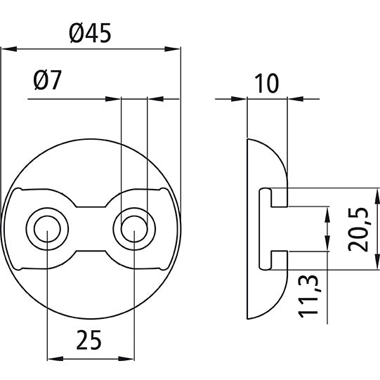 Flygplanssurrningsplatta, aluminium