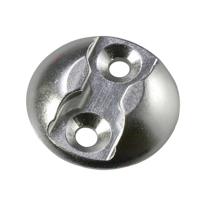 Airline lashing plate point, aluminum