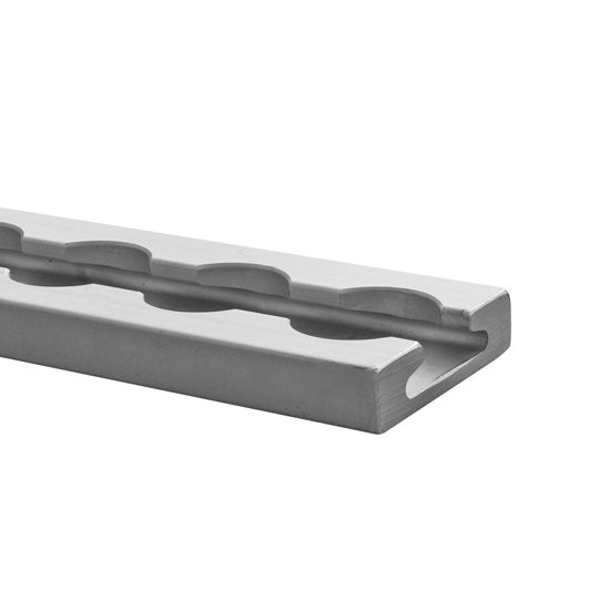 Airline profile anchor rail 4002-AL, aluminum anodised, 6000 mm