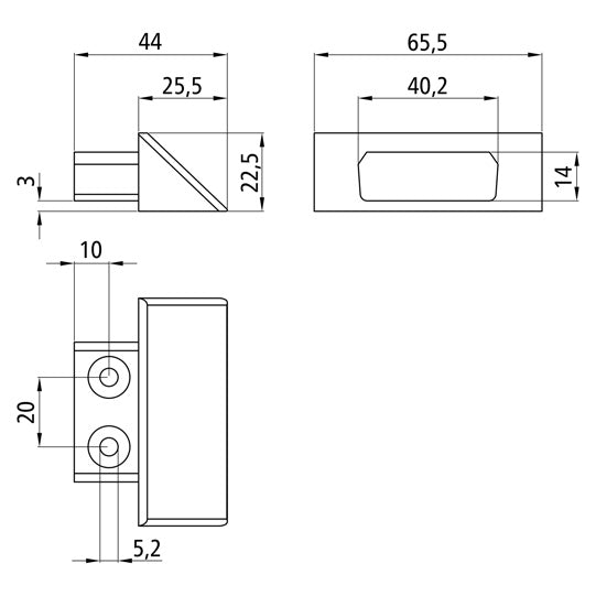 S-Line® end cap f. rod anchor channels