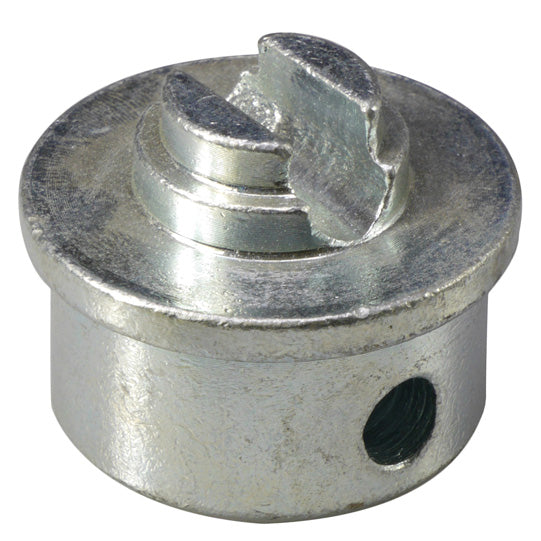 S-Line® combination spigot ø 19/24 mm w/ slot 9 mm, galv. steel