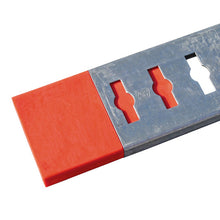 Push-in slat end cap, red plastic