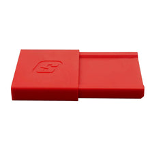Push-in slat end cap, red plastic