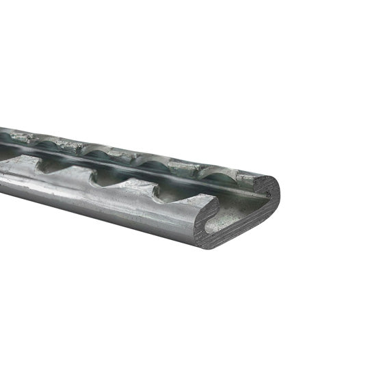 S-Line® Airline profile anchor rail 4000, raw stl., 2400 mm
