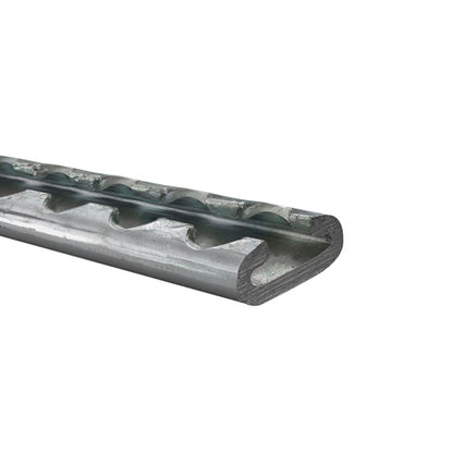 S-Line® Airline profile anchor rail 4000, raw stl., 2400 mm