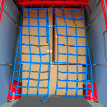 Transporter restraint net, polyester blue